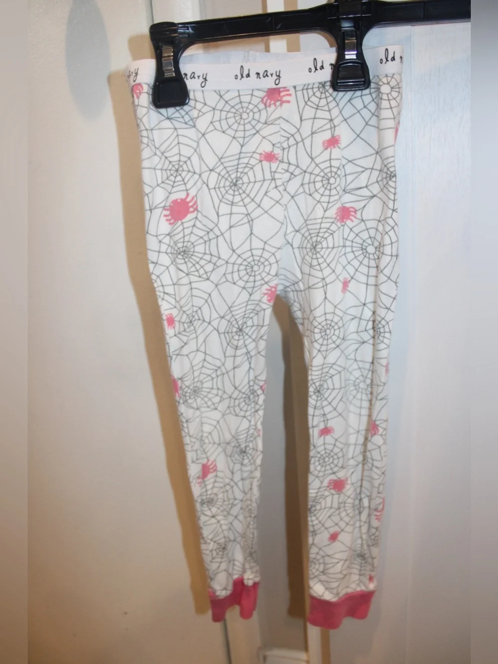 Old Navy Toddler Girls Halloween Spider Web Pajama Pants Size 4T Tights